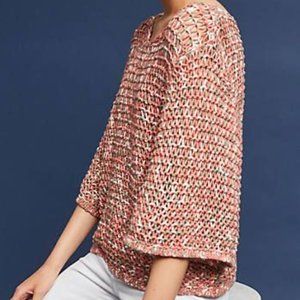 NWT Anthro Moth Salina Open Stitch Top